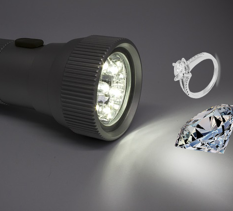 Diamond Tester Jewelry Diamond Detector Gem Diamond Tester Pen 30X 60X  Illuminated Jewelry Eye Loupe Distinguish Tool 